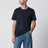 T-shirt blu in cotone Custom Slim-Fit