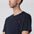 T-Shirt blau aus Baumwolle Custom Slim-Fit