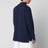 Polo blu in cotone Custom Slim-Fit