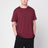 T-shirt rosso vino in cotone Classic-Fit