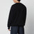 Schwarzes Rundhals-Sweatshirt aus Baumwollmischung