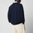 Navyblaues Rundhals-Sweatshirt aus Baumwollmischung
