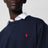 Navyblaues Rundhals-Sweatshirt aus Baumwollmischung
