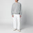 Grey cotton-blend crewneck sweatshirt
