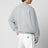 Grey cotton-blend crewneck sweatshirt