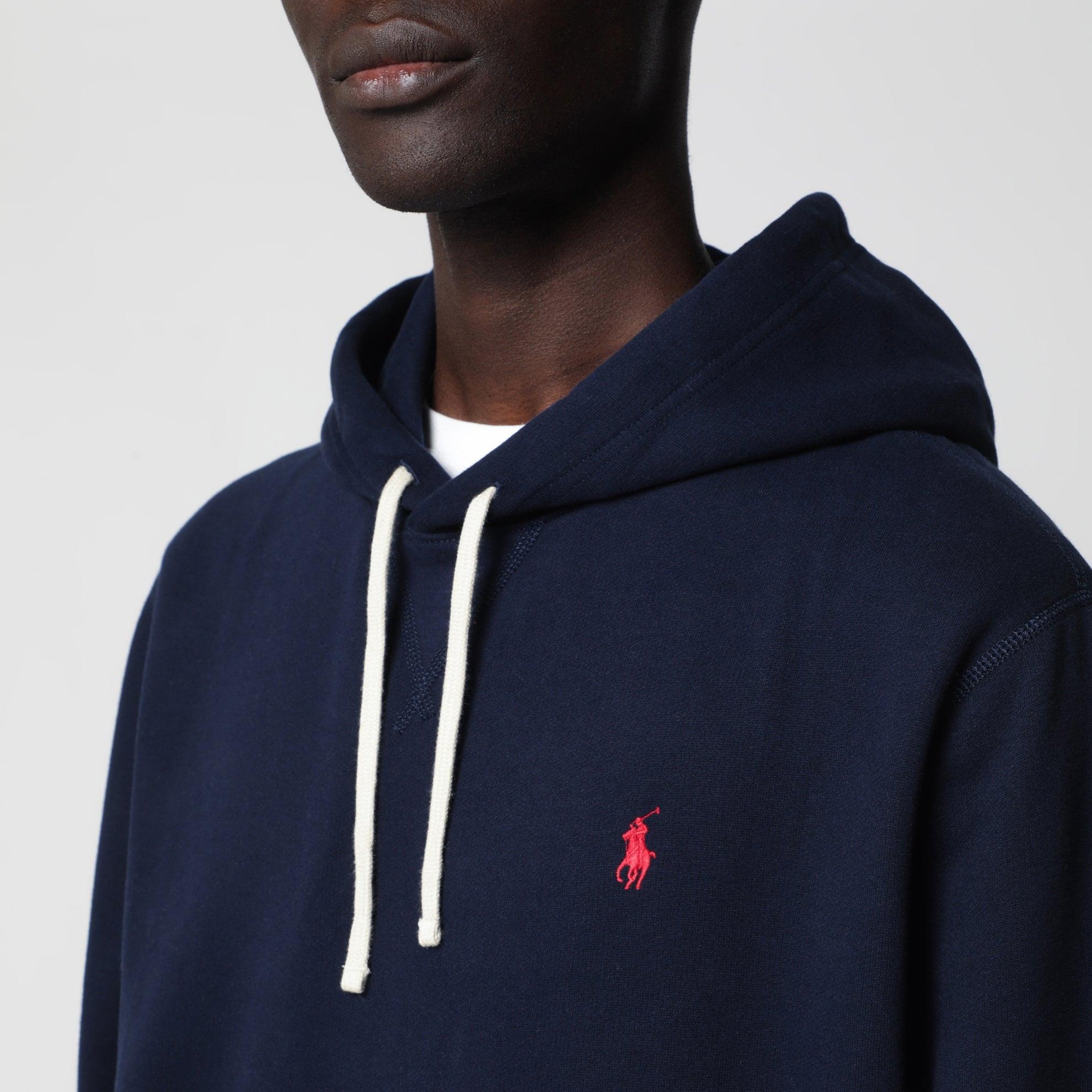 Felpa con cappuccio blu navy