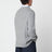 Maglione grigio a trecce in cotone