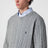 Maglione grigio a trecce in cotone