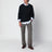 Hunter Navy Cotton Cable-Knit Sweater