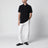 Schwarzes Custom Slim-Fit Poloshirt aus Baumwolle