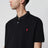 Schwarzes Custom Slim-Fit Poloshirt aus Baumwolle