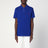 Polo blu elettrico Custom Slim-Fit