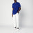 Polo blu elettrico Custom Slim-Fit