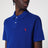 Polo blu elettrico Custom Slim-Fit