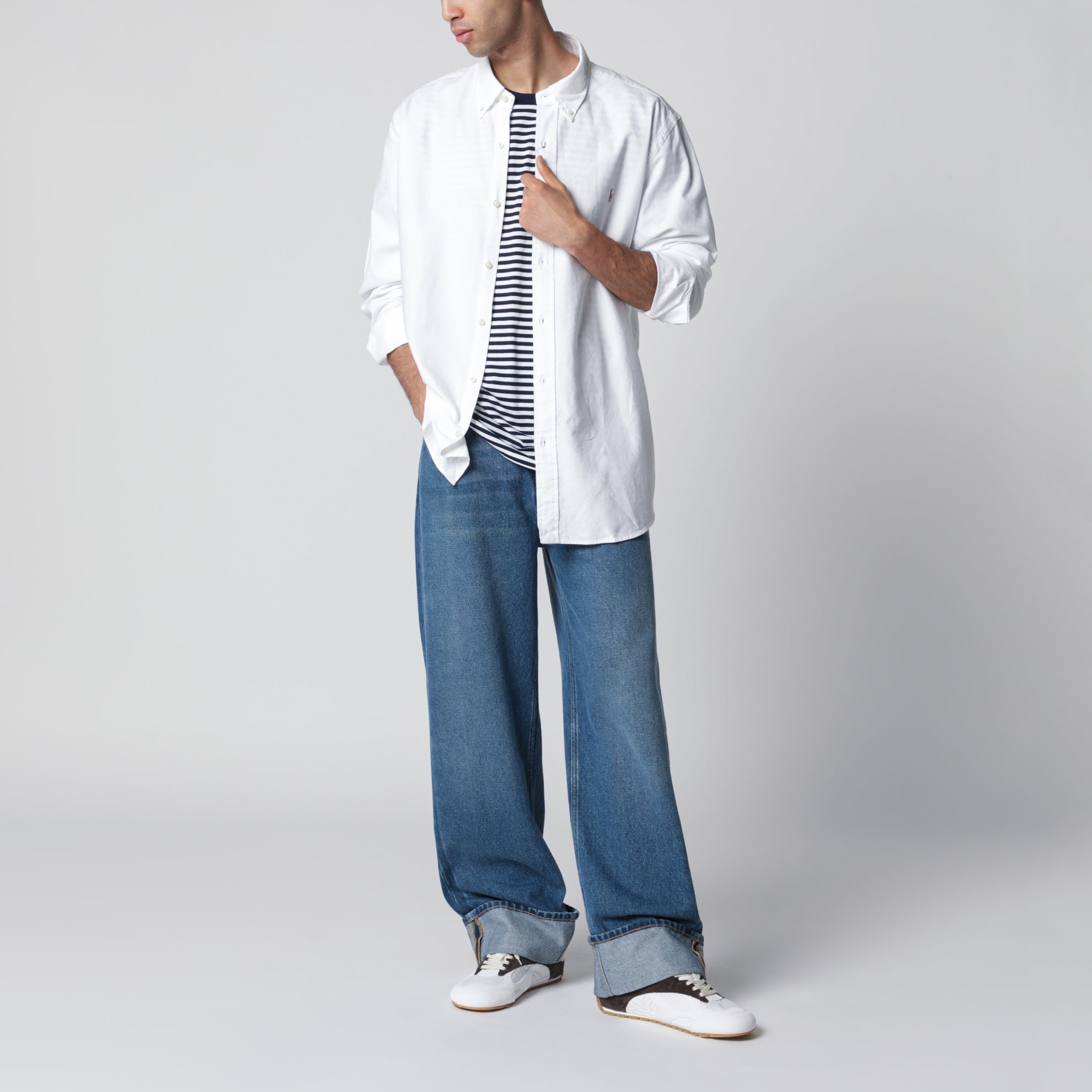 White Oxford Custom-Fit shirt