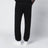 Black cotton-blend jogging trousers