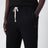 Black cotton-blend jogging trousers