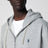 Grauer Hoodie mit Reißverschluss aus Baumwolle