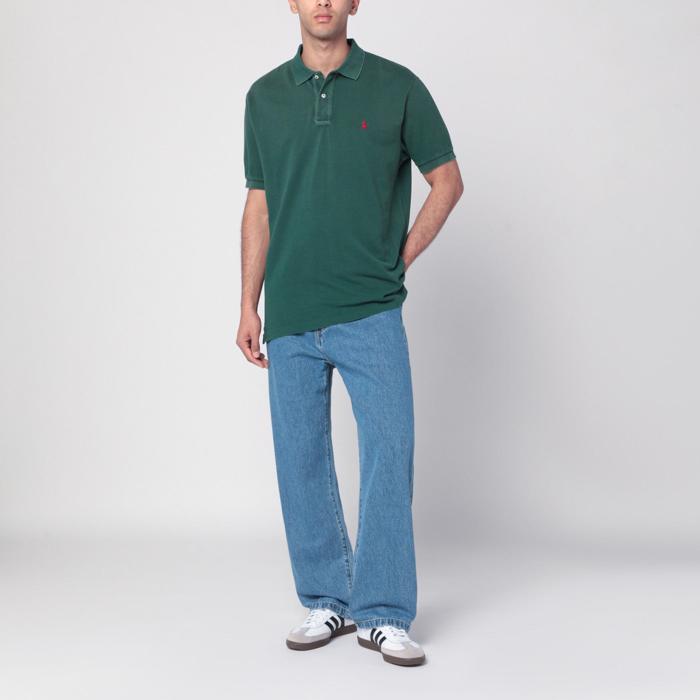 Polo Ralph Lauren Washed forest green cotton polo | TheDoubleF