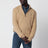 Camel cable-knit sweater in wool and cashmere