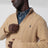 Camel cable-knit sweater in wool and cashmere