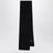 Black wool scarf with embroidered pony