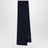 Navy wool scarf with embroidered pony