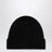 Black wool hat with pony