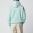 Sweat à capuche en coton aquamarine