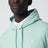 Sweat à capuche en coton aquamarine