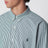 Camicia bianca/verde foresta a righe Slim-Fit Stretch