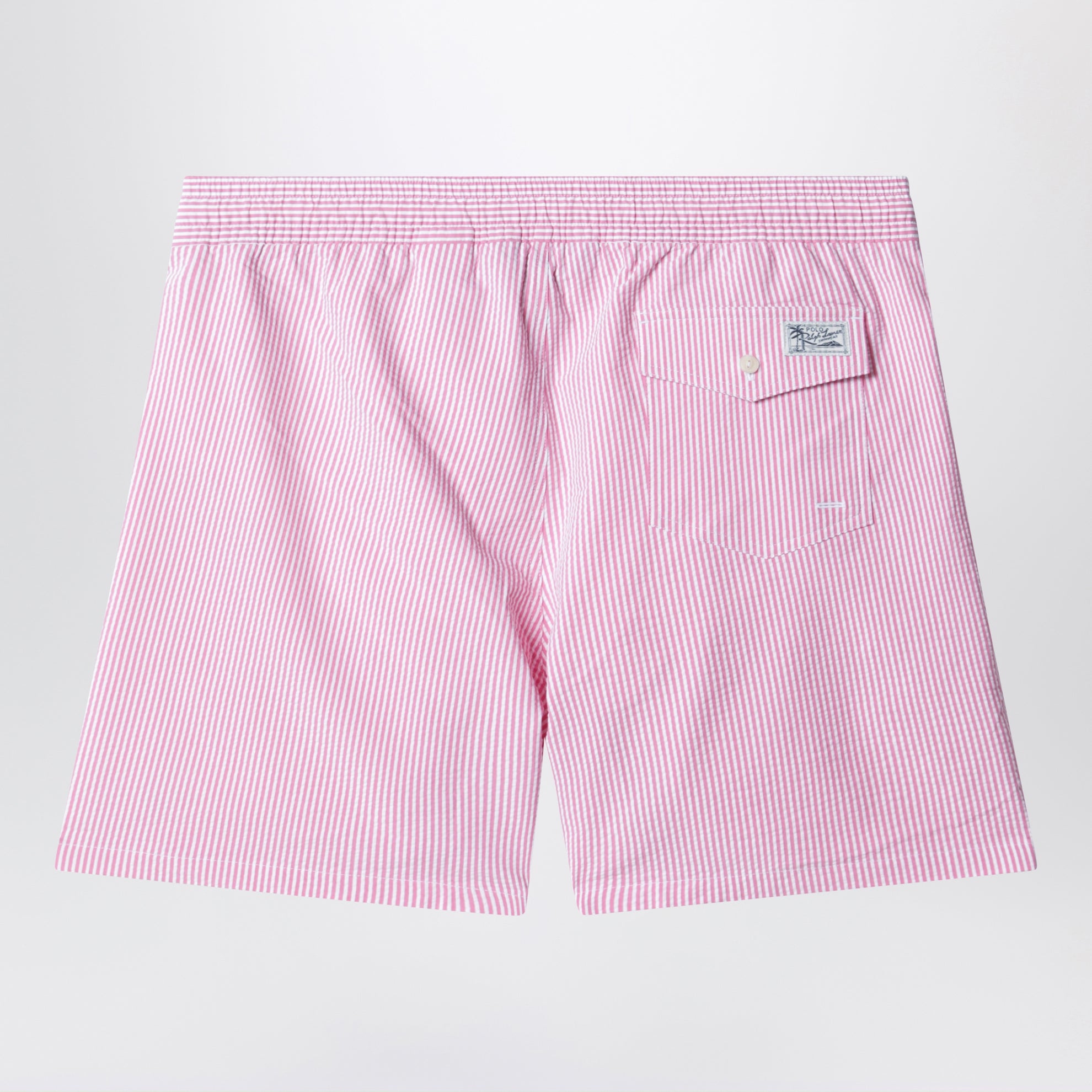 Traveler striped white/pink swim shorts