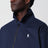 Marineblaue Jacke mit Reißverschluss aus Baumwolle