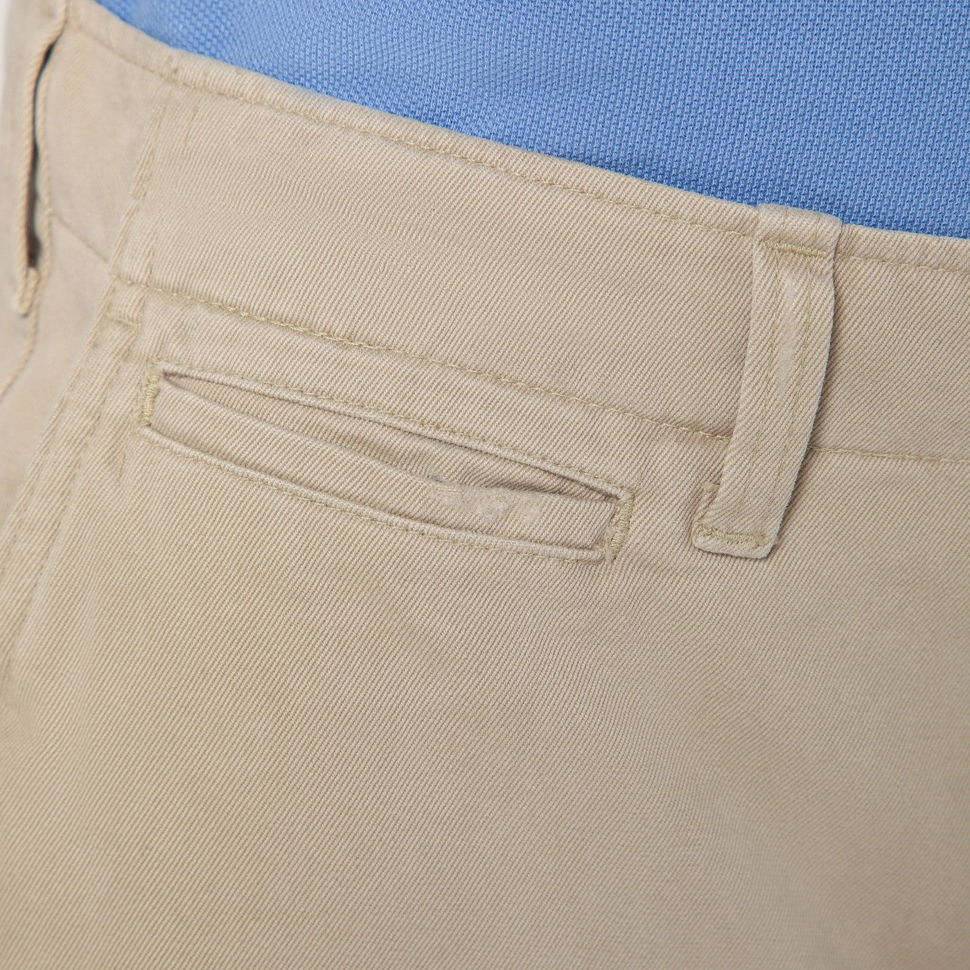 Beige cotton Big-Fit Shorts