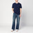 T-shirt en coton bleu marine