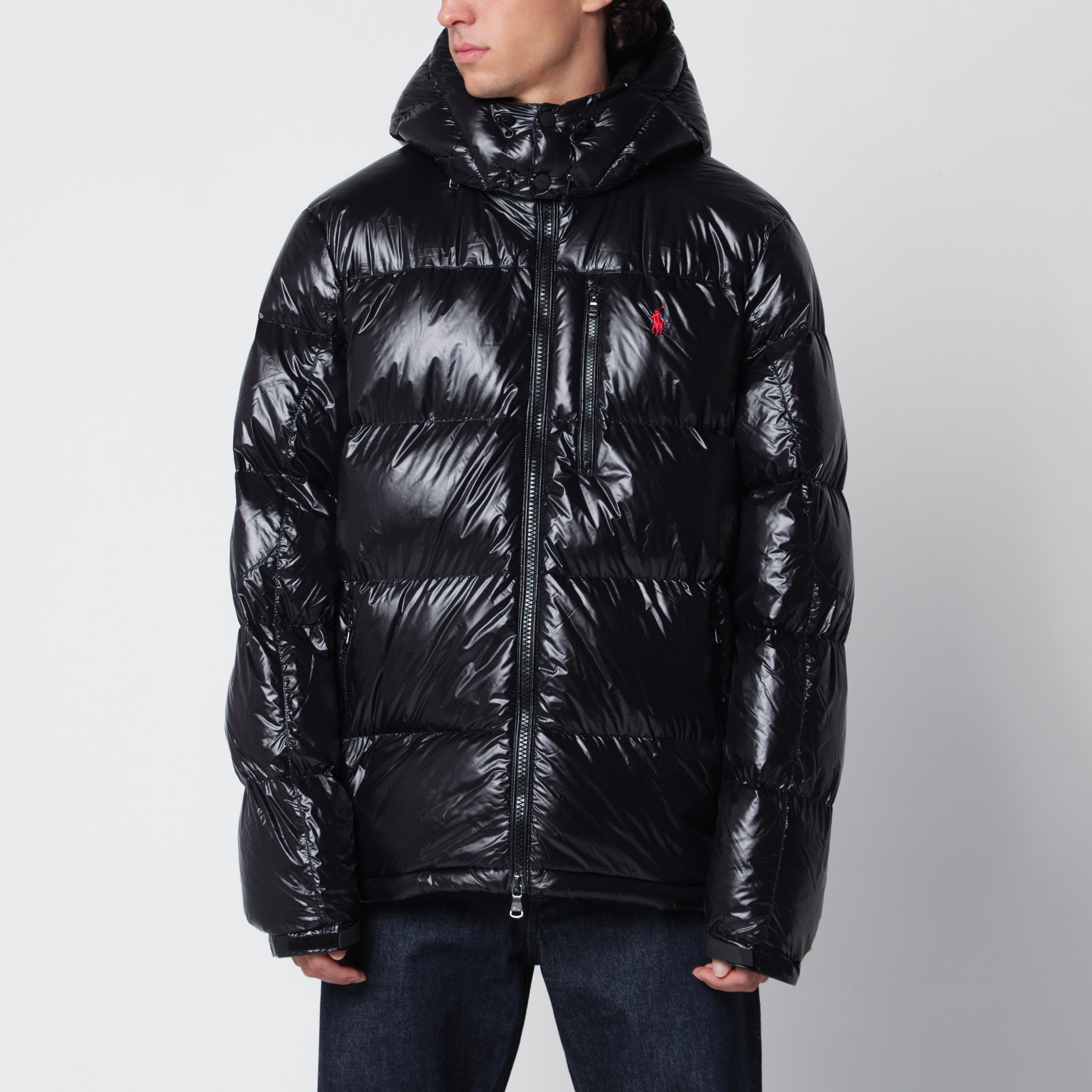 Doudoune Gorham en nylon noir brillant