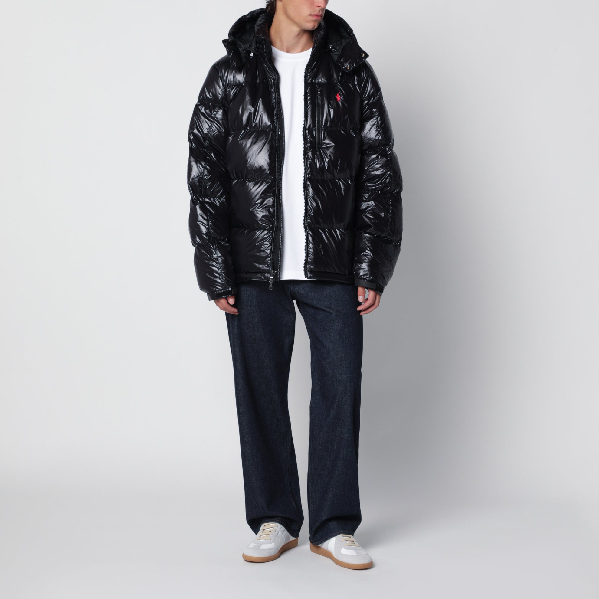 Doudoune Gorham en nylon noir brillant