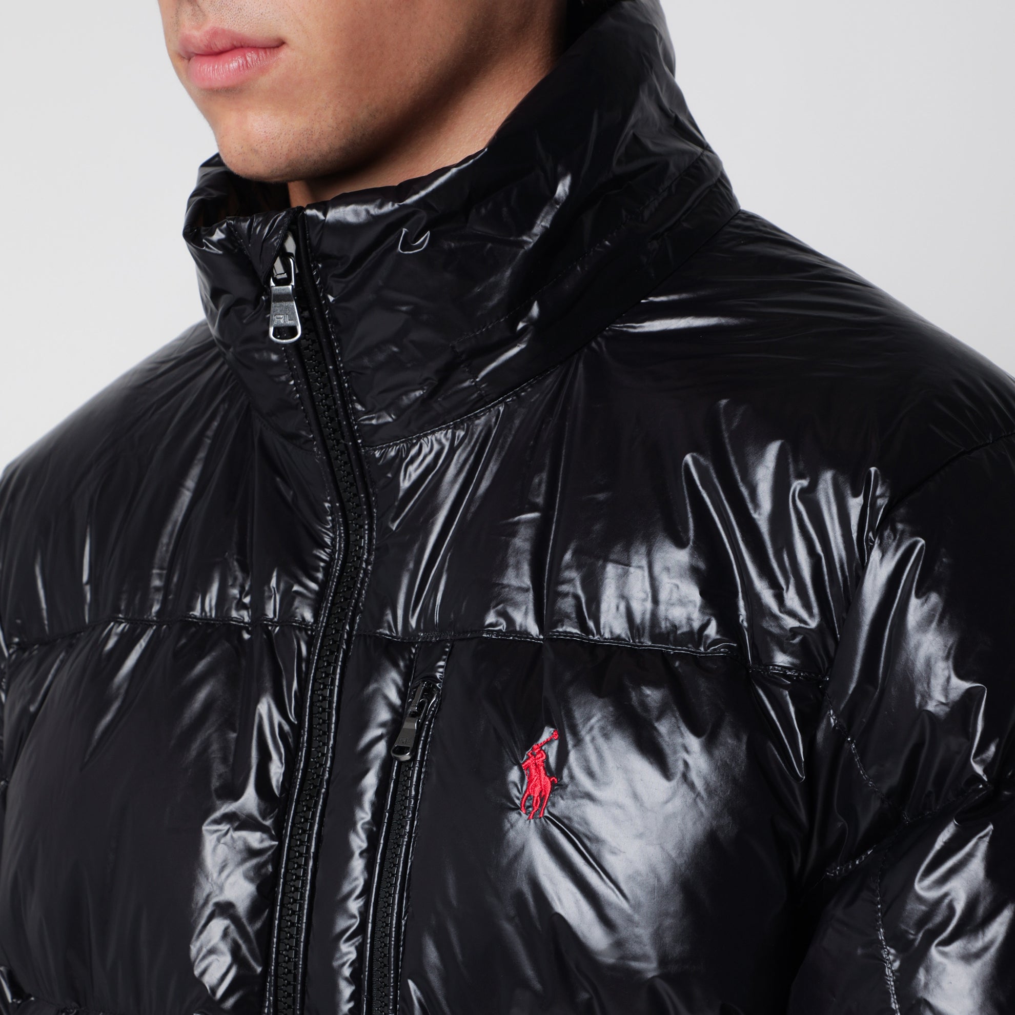 Doudoune Gorham en nylon noir brillant