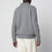 Grey cable knit sweater in wool and cashmere