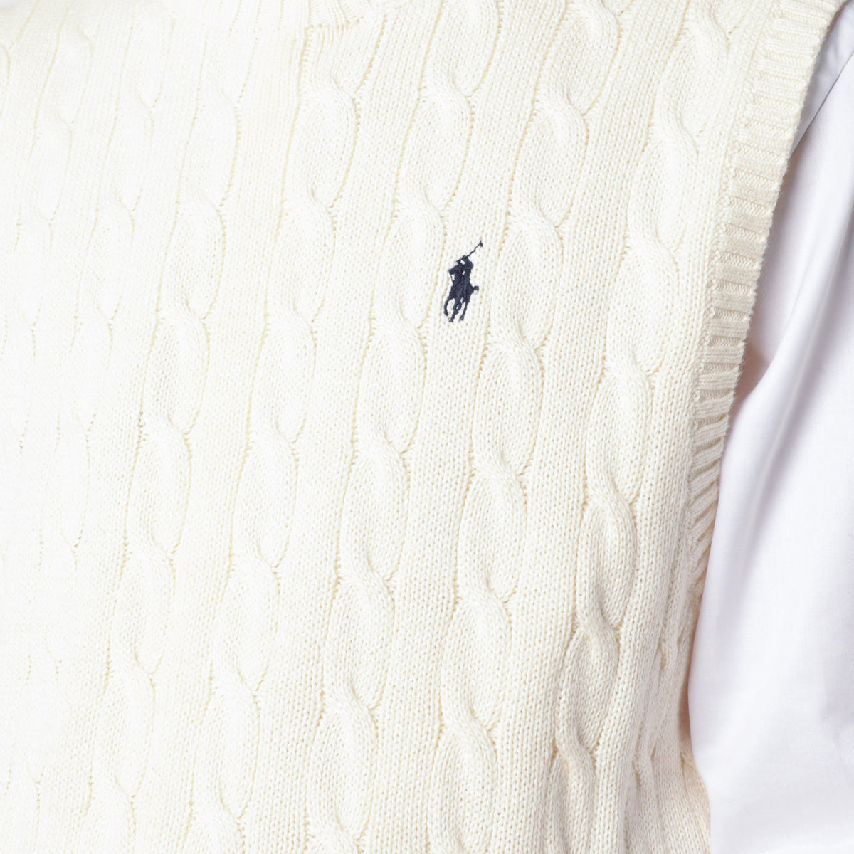 Gilet en coton tissé couleur crème