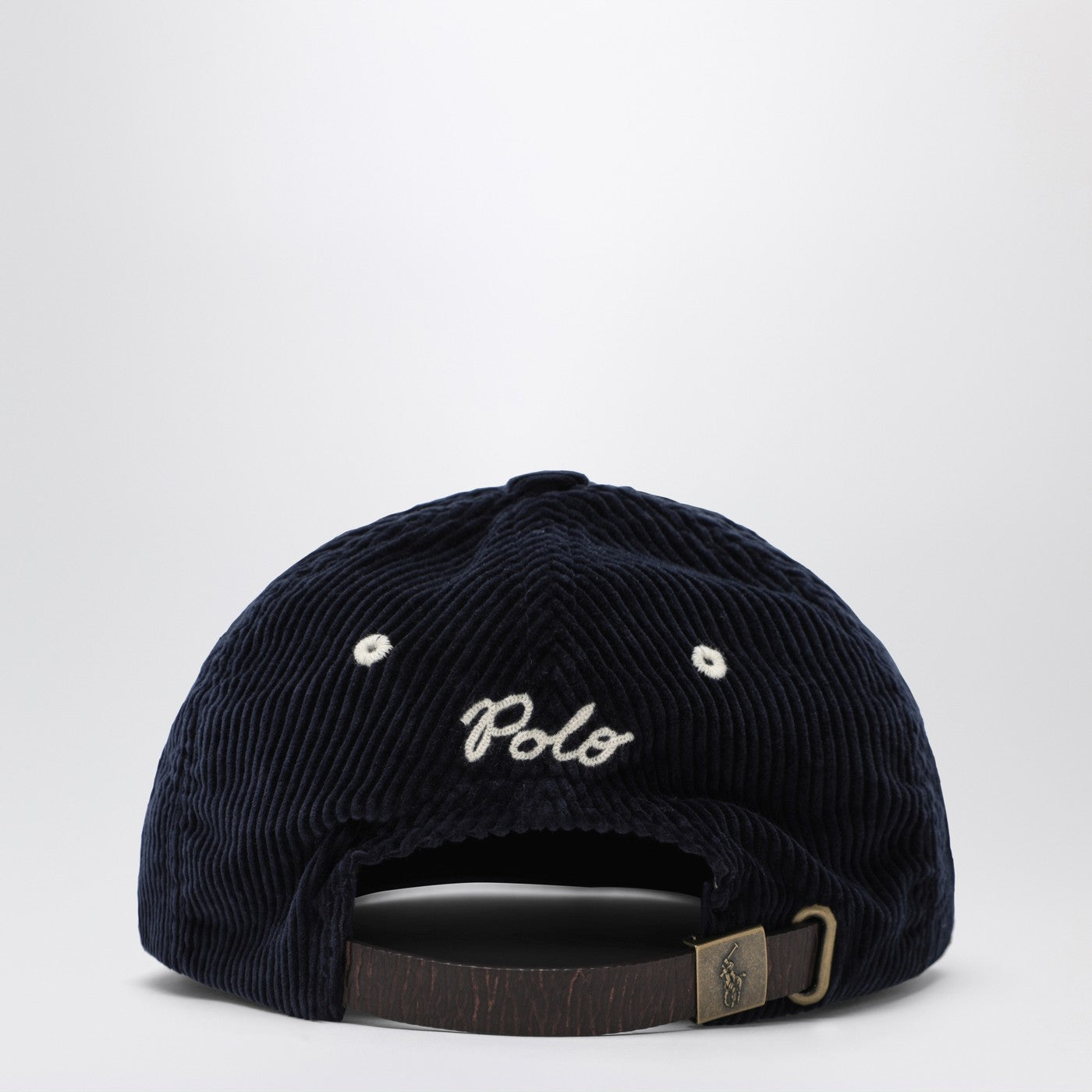 Casquette de baseball bleue en velours côtelé