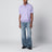 Polo en coton lilas