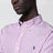 White/purple striped Custom-Fit poplin shirt