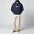 Felpa con cappuccio con stampa logo Relaxed-Fit