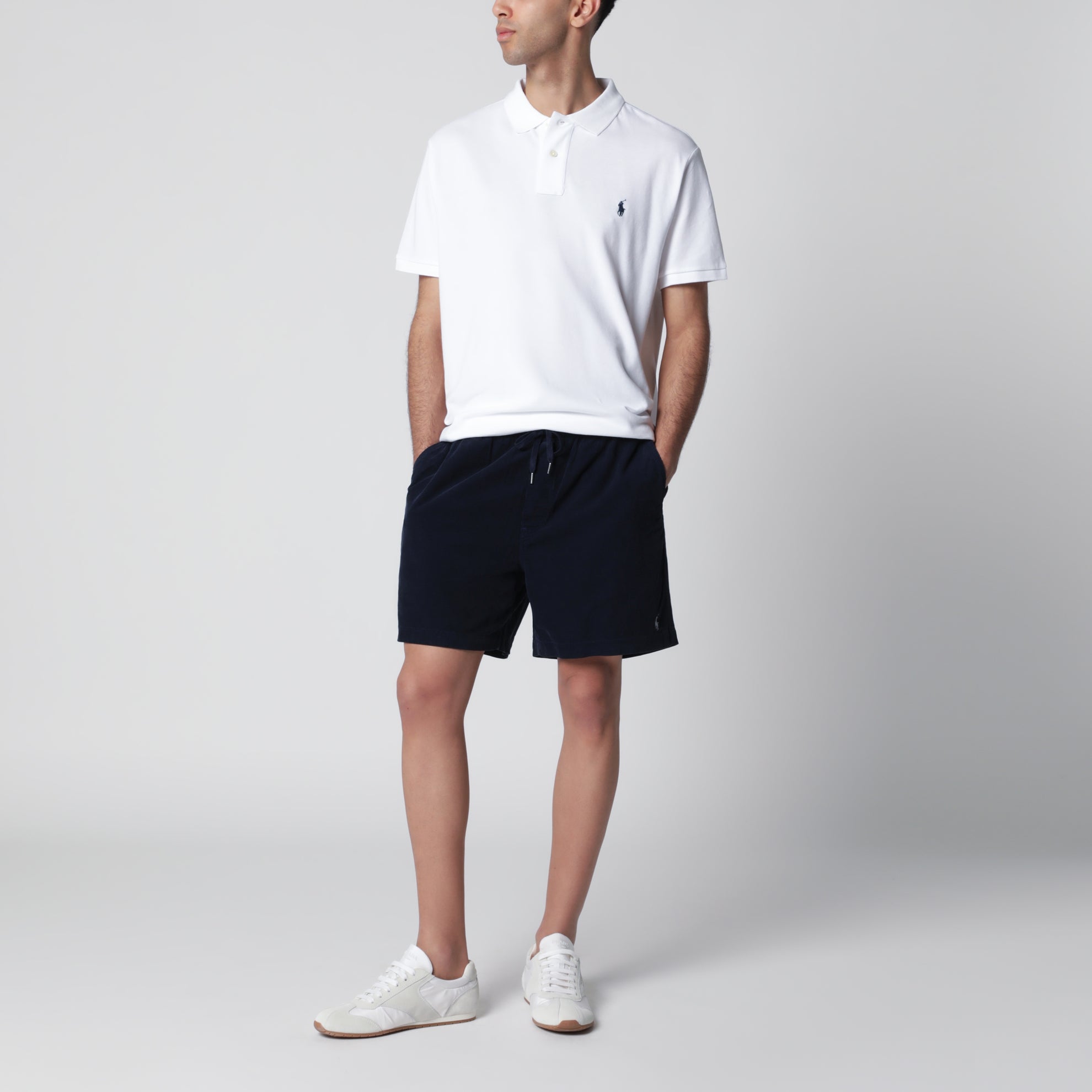 Shorts blu navy a costine Classic-Fit