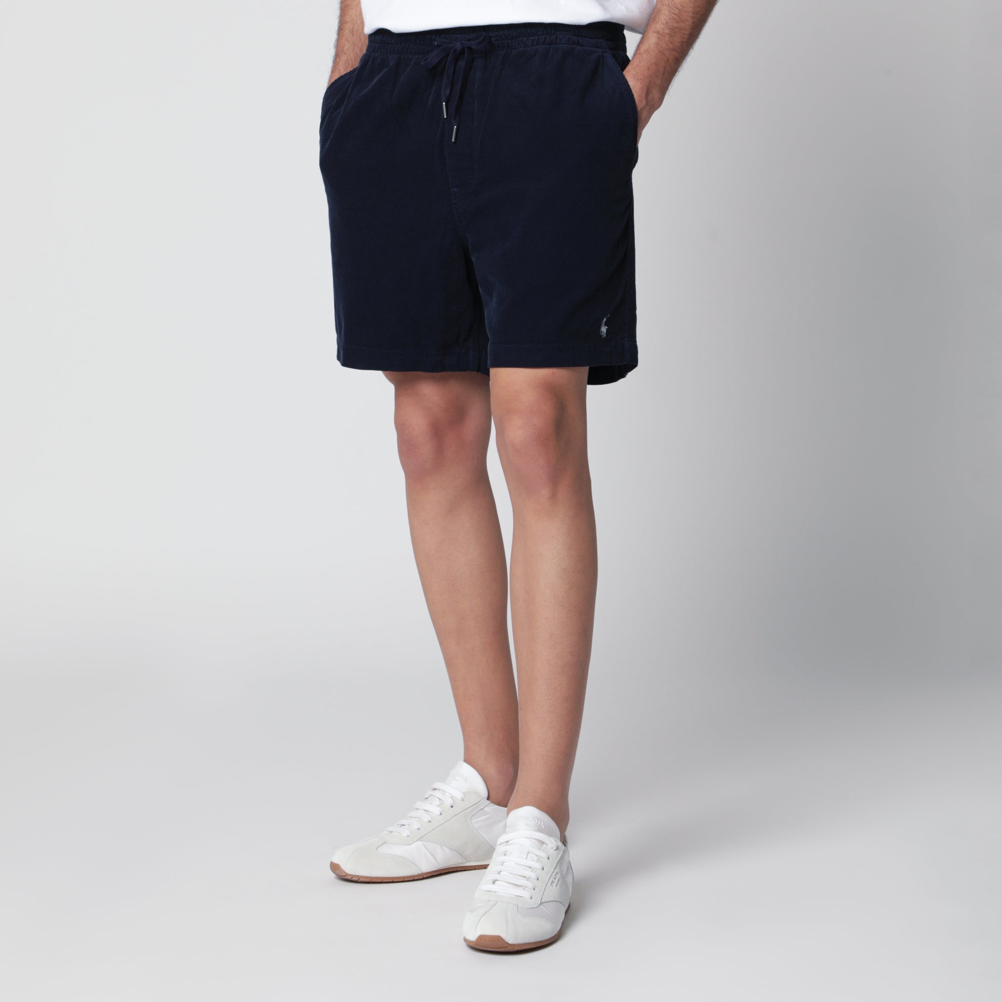 Shorts blu navy a costine Classic-Fit