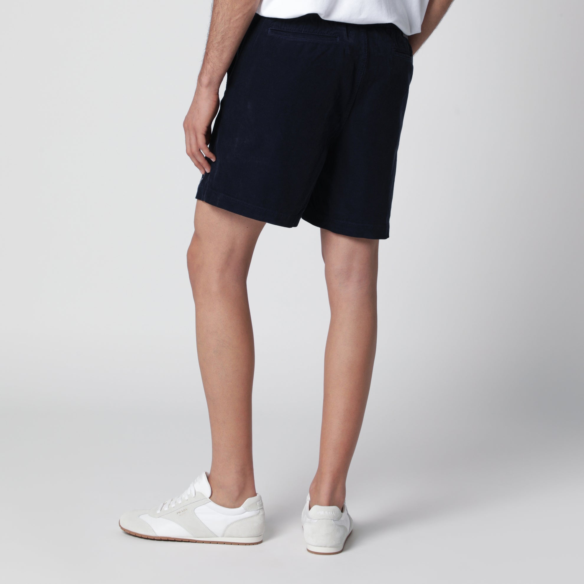 Shorts blu navy a costine Classic-Fit