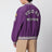 Purple velvet bomber jacket