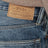 Washed denim jeans