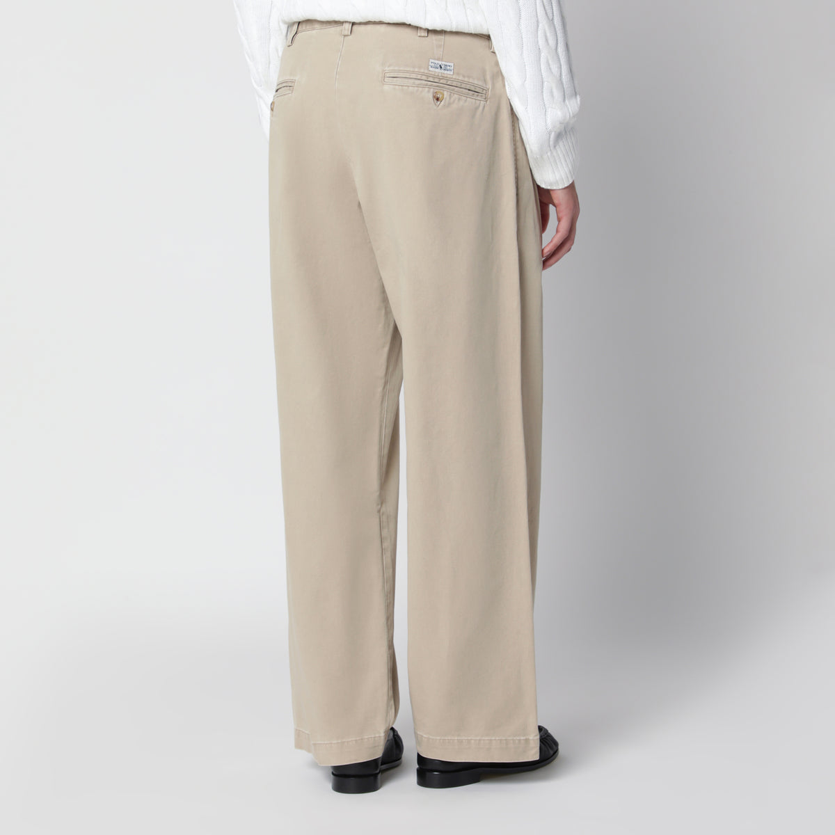 Pantalon chino beige en coton